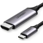 UGREEN UG-50570 USB-C to HDMI Cable - 1.5m - Grey / Black Aluminum Shell