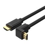 Unitek Y-C1009 3M 4K HDMI 2.0 Right Angle   Cable with 270 Degree Elbow. Supports HDR10, HDCP2.2,3D&7.1 Surround Sound. Gold-Plated Connectors.
