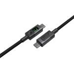 Unitek C14158A-2M USB-C to USB-C Nylon Braid Cable 60W PD - Up to 480 Mbps - USB2.0 - Black - 2m