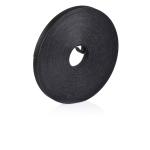 Velcro VEL58784 Cable Management Tie - 22.8m - Black QWIK - Self-Engaging - Reusable - Custom Cut to L ength - Infinitely Adjustable - 19mm Width