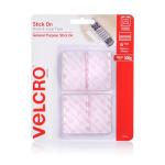 Velcro VEL25559 Cable Management Tape - 5cm - White - 6 Pack Pre-cut - Stick-on - Attach Lightweight Items up to 500g - Hang & secure items - 25mm Width