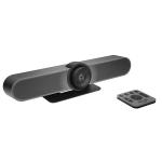 Logitech MeetUp Conference Camera 4K UHD, All-in-One Design with Super Wide 120-Degree Field of View, 3 Built-in Microphones, and Custom Tuned Speakers