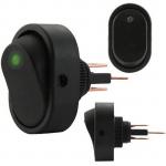 DNA RS30G ROCKER SWITCH ON/OFF GREEN ILLUMINATION (12MM MOUNTING HOLE)