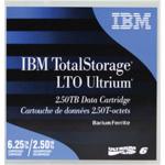 IBM LTO Ultrium 6 Rewritable Data Cartridge 2.5TB / 6.25TB with label