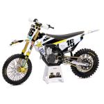 NEW RAY MODEL NR-58243 MODEL DIRT BIKE HUSQVARNA FC450 1:12 SCALE BY NEW RAY FACTORY RACINGROCKSTARENERGY ZACH OSBORNE
