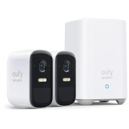 Eufy eufyCam 2C Pro Wire-Free Security Camera Kit - 2 Pack, 2K, Spotlight, Color NightVision, Up to 6 Months Battery Life, Local Storage, No Monthly Fee