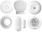 EZVIZ Home 6-Piece Home Sensor Kit Include1 x Home Gateway / 1 x Motion Sensor / 1 x  Open/Close Sensor / 1 x Water Leak Sensor / 1 x Temperature & Humidity Sensor / 1 x Somke Sensor