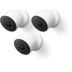 Google Nest Wire-Free Battery Cam - Indoor or Outdoor Battery Wireless Home Security Camera - 3 Pack