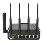 Milesight UR75-500GL-G-P-W  UR75 4G/5G Cellular 5 port Gigabit PoE Router with RS232/RS485 andDigital input/Digital output IoT M2M Connectivity