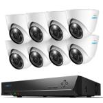 Reolink RLK16-1200D8-A 12MP/4K+ 16 Channel NVR Smart Surveillance System with 4TB HDD, Include 8 x RLC-D1200 Turret Camera