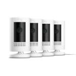 RING Stick Up Cam Battery (3rd Gen) - White, 4 Pack