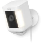 RING Spotlight Cam Plus Plug-In - White, 1080p, 2.4GHz Wi-Fi, Built-In Siren