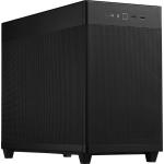 ASUS PRIME AP201 MESH Micro Tower for MATX support for 360 mm coolers, graphics cards up to 338 mm long, and standard ATX PSUs.