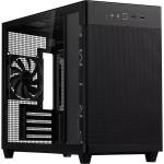 ASUS PRIME AP201 MESH TG Micro Tower for MATX CPU Cooler Support Upto 170mm, GPU Support Upto 338mm, 4x PCI Slot, 360mm Rad Supported, Front I/O: 2x USB, 1X Type C, HD Audio
