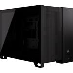 Corsair 2500D Airflow Black MATX  Gaming Case Tempered Glass CPU Cooler Support Upto 180mm, GPU Support Upto 400mm, 360mm Rad Supported, 4x PCI (4 vertical with accessory) - Front 1x Type C, 2x USB, HD Audio