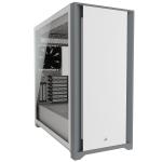 Corsair 5000D White ATX MidTower Gaming Case Tempered Glass, CPU Cooler Supports Upto 170mm, Graphs Card Supports Upto 420mm, 360mm Rad Supported , 7+2 (Vertical) X PCI Slots, Front I/O: 2X USB, 1X Type C, HD Audio, No PSU