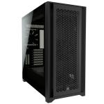 Corsair 5000D Airflow Black ATX MidTower Gaming Case Tempered Glass, CPU Cooler Supports Upto 170mm, Graphs Card Supports Upto 420mm, 360mm Rad Supported , 7+2 (Vertical) X PCI Slots, Front I/O: 2X USB, 1X Type C, HD Audio, No PSU