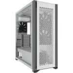 Corsair 7000D White AirFlow ATX Full Tower Gaming Case - Tempered Glass - CPU Cooler Supports Upto 190mm - GPU Supports Up to 450mm - 8+3 (Vertical) PCI 480mm Radiator Supported - Front: 4X USB - 1XType C - HD Audio - No PSU