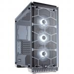 Corsair Crystal Series 570X White Edition ATX MidTower Gaming Case 3x SP120 RGB Fan with Tempered Glass, CPU Supports Upto 170mm, Graphs Card Supports Upto 370m, 360mm Rad Supported, 7X PCI Slots, Front: LED Controller, 1XUSB 3.0, 1X Type C