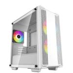 DEEPCOOL CC360 ARGB White Mini Tower for ITX, mATX Tempered Glass, 3x 120mm ARGB Fans Pre-Installed, CPU Cooler Support up to 165mm, GPU Support up to 320mm, 3x PCI Slot, 360mm Rad Supported, Front I/O: 2x USB, HD Audio