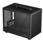 DEEPCOOL CH160 ITX case Black CPU Cooler Support Upto 172mm, GPU Support Upto 305mm, 3x PCI Slot, Front I/O: 2x USB 3.0, 1x Type C, HD Audio