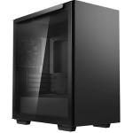 DEEPCOOL Macube 110 Black MATX Mid Tower MATX/ITX Motherboard Supported, Tempered Glass, CPU Cooler Supports Upto 165mm, Graphics Card Supports Upto 320mm, 280mm Rad Supported, 4X PCI Slots, Graphics Card Holder Included, Front: 2X USB. HD