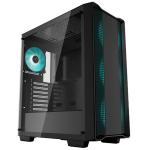 DEEPCOOL CC560 ATX Mid Tower Tempered Glass, Support Mini-ITX / Mico-ATX / ATX, 4 X Pre installed 120mm LED Fans. CPU Cooler Upto 163mm, GPU Upto 370mm, 360mm Rad Supported, 7X PCI Slot, Front I/O: 2X USB, HD Audio