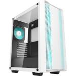 DEEPCOOL CC560 V2 White ATX Mid Tower Tempered Glass, Support Mini-ITX / mATX / ATX, 4x Pre installed 120mm LED Fans. CPU Cooler Upto 165mm, GPU Upto 370mm, 360mm Radiator Supported, 7X PCI Slot, Front I/O: 2X USB, HD Audio
