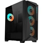 Gigabyte C301 Glass Black MidTower Gaming Case Tempered Glass, 4 X ARGB Fans Pre-installed, CPU Cooler Support Upto 170mm, GPU Upto 400mm, 7X PCI Slot, 360mm Rad Support, Front I/O: 2XUSB, 1XType C, HD Audio,