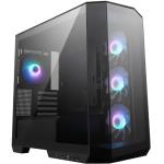 MSI MAG PANO M100R PZ Micro Tower Gaming Case for mATX/ITX Tempered Glass with 4x ARGB Fans CPU Cooler Support Upto 175mm, Graphics Card Support Upto 390mm, 5x PCIe Slot, Front I/O: 2x USB, HD Audio