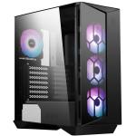 MSI MPG GUNGNIR 110R MidTower Gaming Case Tempered Glass, CPU Cooler Supports Upto 170mm, GPU Support Upto 340mm, 7x PCI Slots, 360mm Radiator Supported, 4x ARGB Fans, Front: 2x USB 3.0, 1x USB Type-C, HD Audio, NO PSU