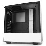NZXT H510 Compact Matte White/Black ATX MidTower Gaming Case Tempered Glass, CPU Cooler Supports Upto 165mm, Video Card Supports Upto 381mm, 280mm Rad Supported, 7X PCI Slots, Front 1X USB 3.0, 1XType C, HD Audio, NO PSU