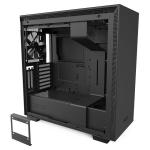 NZXT H710i Premium Matte Black RGB Edition ATX MidTower Gaming Case Tempered Glass, CPU Cooler Supports Upto 185mm, Video Card Supports Upto 413mm, 280mm Rad Supported, 7+2.5 (Vertical) X PCI Slots, Front 2XUSB3.0, 1XType C, HD Audio, NO PS