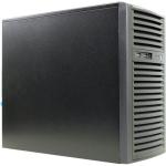 Supermicro mATX Mini-Tower Chassis, 4x 3.5" Internal HDD Bay 90 degree rotatable, 2x 5.25" Bay, 2x Front USB3.0, 400W Gold Efficiency Power Supply, Whisper-quiet 25dB