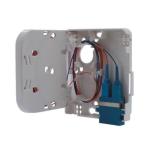 Dynamix WO002  FTTH Compact Wall Outlet    1 Port SC Duplex / LC Quad, Up to 4 fibres, Unloaded