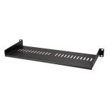 StarTech.com CABSHELF1U7V 1U Vented Server Rack Cabinet Shelf - 7in Deep Fixed Cantilever Tray - Rackmount Shelf for 19" AV/Data/Network Equipment Enclosure with Cage Nuts & Screws - 44lbs capacity