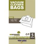VACPAC P5003 Microply Vacuum Cleaner Bags - 5 Pack