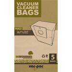 VACPAC P5423 Microply Vacuum Cleaner Bags 5 Pack Vac-Pac Vacuum Cleaner Bags