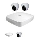 Dahua NVRKIT4CH2T6MT-2  4-Channel IP Surveillance Kit Includes 4-Port 4K PoENVRwith2TBHDDinstalled.2x 6MP IP 2.8mm Fixed PoE IR Turret Cameras. IP67 Rated.