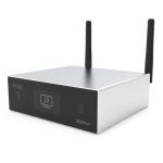 ARYLIC S50PROPLUS Compact Streamer. Connectivity via Wifi, Bluetooth, RJ45 Streaming protocols are AirPlay, DLNA, UPnP, Spotify connect, Qplay. Dims. 12x11.3x3.7cm Weight 0.4kg, black.