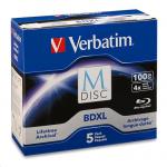 Verbatim 98913 M-Disc BDXL 100GB 4X branded 5pk retail box