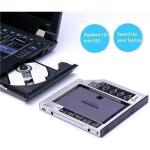 Universal 12.7mm SATA 2nd HDD / SSD Hard Drive Caddy For CD/DVD-ROM Optical Bay (Not Fit For Mac) fit for 2.5"HDD