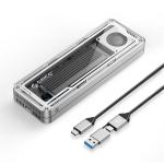Orico USB4 -AAGM2 NVMe M.2 SSD Enclosure -Transparent USB4 40Gbps M.2 NVMe SSD Enclosure with Cooling Fan