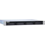 QNAP TL-R400S 1U Rack, 4-Bay SATA 6Gb/s JBOD Storage Enclosure, 1x mSAS SFF-8088 port, mSAS to mSAS cable and QSFP SATA Expansion Card, 3 Years Warranty, Rails Not Included