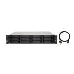 QNAP TL-R1200C-RP 12-Bay 2RU Rackmount USB3.2 Gen2 JBOD Storage Enclosure, Dual Redundant Power Supplies, Rails not included