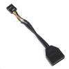 Silverstone G11303050-RT USB 3.0 to USB 2.0 USB Adapter Cable 19-Pin to 9-Pin - Internal Silverstone G11303050-RT USB 3.0 to USB 2.0 USB Adapter Cable 19-Pin to 9-Pin - Internal