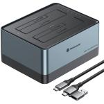 Yottamaster 2.5" & 3.5" SATA to USB 3.0 Dual Bay External Hard Drive Docking Station