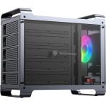 Yottamaster Defender 5 Bay with RAID RGB External Hard Drive Enclosure Aluminum Alloy 2.5"& 3.5" SATA HDD/SSD RAID  External HDD SSD Storage Enclosure with 80mm RGB Silent Fan,Supports 5X18TB Capacity for PC DIY Experts&Gamers