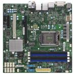 Supermicro Remanufactured X11SAE-M Server Board, mATX, LGA1151, C236, 4 DIMM, 2x GbE (i210AT + i219LM), 8x SATA3, 6x USB3.0, 2x USB3.1, 1x PCI-E 3.0 x16, 1x PCI-E 3.0 x4, 1x PCI, 1x DVI, 1x DP, 1x HDMI, ALC 888S HD Audio, 1x M.2 /PB 6 mths