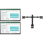 LG Dual Monitors 23MP48HQ-P 23" FHD IPS Monitors (A-Grade Refurbished) VGA- HDMI - Supplied with Loctek Dual Monitor Desk Mount Bracket - Reconditioned by PB Tech - 1 Year Warranty
